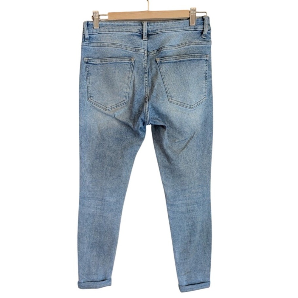 Bayeas Skinny Jeans Women 27 High Rise Distressed Ripped Streetwear Edgy Casual